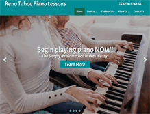 Tablet Screenshot of learningpianolessons.com